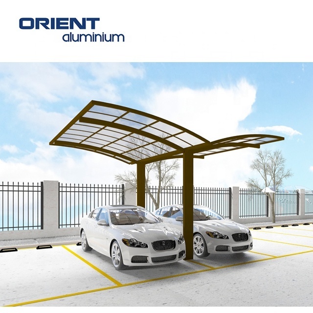 Professional single & double car parking shade/modern design waterproof sun shade carport