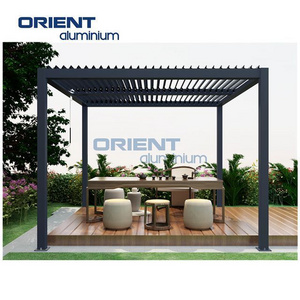 Customized size louvered pergola 6063 pergolas and gazebos with full accessories