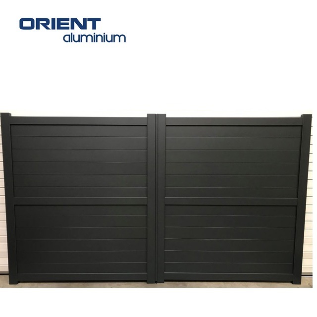 Aluminium latest main gate designs auto sliding gate simple gate design