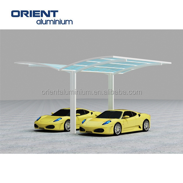 Strong Aluminum Structure carport free standing roofing car parking tent metal frame canopy