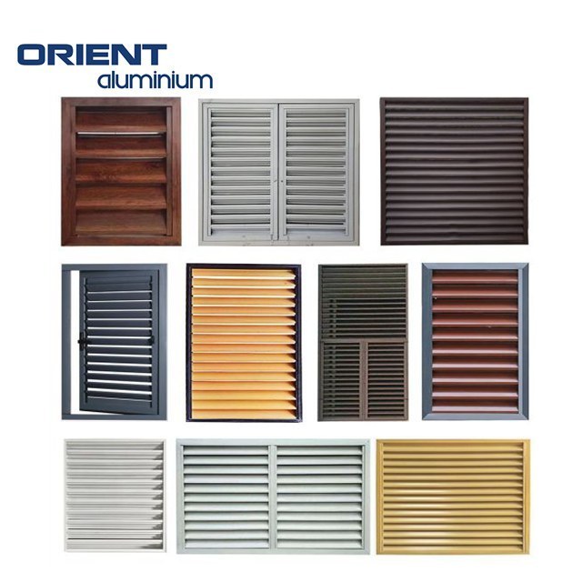 Shutters window aluminum glass louvers window bullet proof window roller shutter