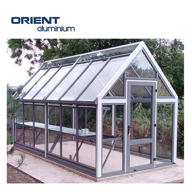 Factory supply High Quality Aluminium Garden House Mini Greenhouses water proof outdoor gazebo complete kit