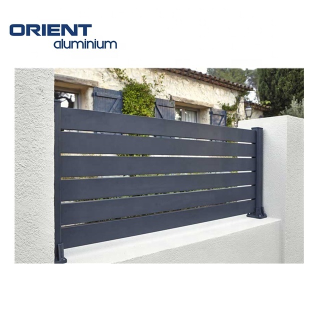 Modern garden farm outdoor aluminum picket fence retractable electric fence products