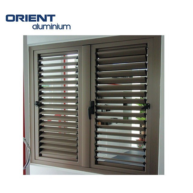 Shutters window aluminum glass louvers window bullet proof window roller shutter