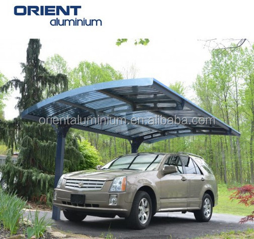 Modern metal  designs aluminum carport cantilever carport  kits polycarbonate carport