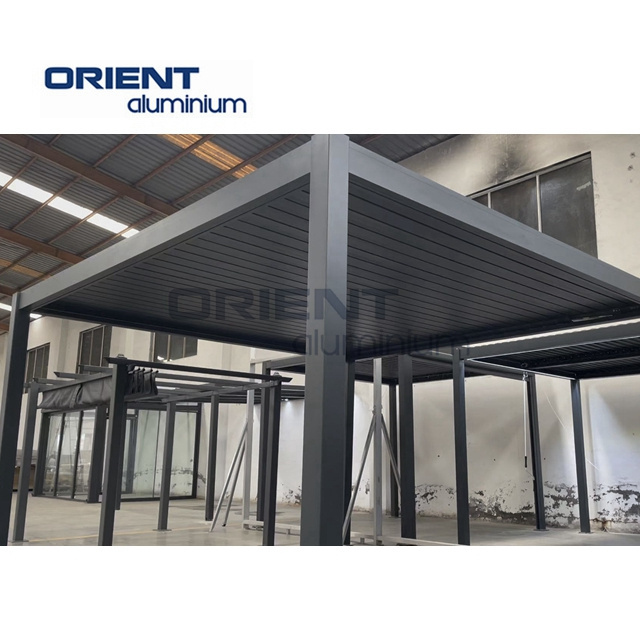 Outdoor Aluminum Pergola Profile Garden Metal Kit Bioclinatica Pergolas Roof With Solar Plate Polymer Sheets Arches Gazebo