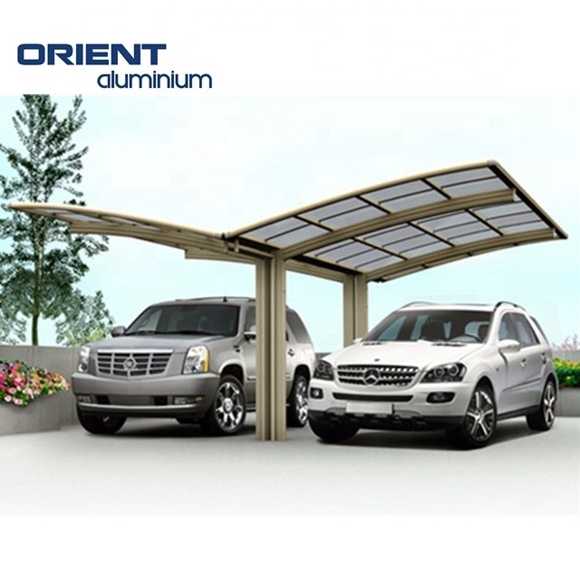 Factory Supplier Aluminium Carport for Park Sun shading High Grade Easy DIY Elegant Aluminium Solid PC Home Carport