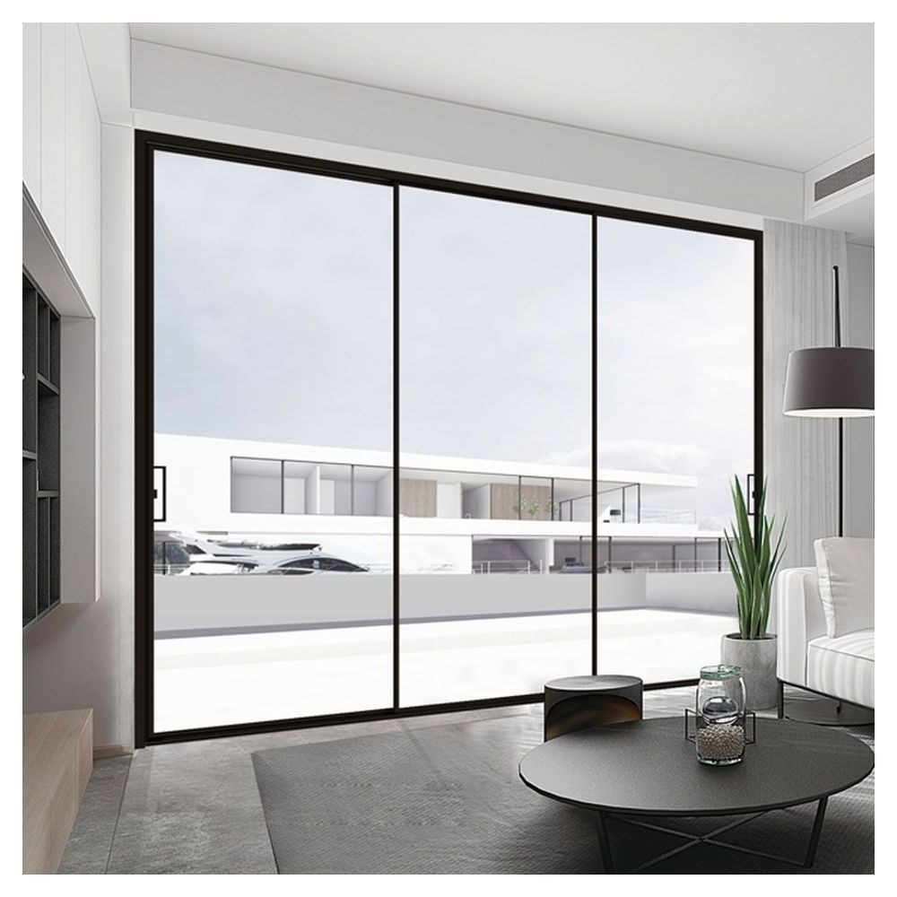 Most Selling Slim Profiles Swing Glass Doors Frame Sliding Luxury Slim  Glass Door