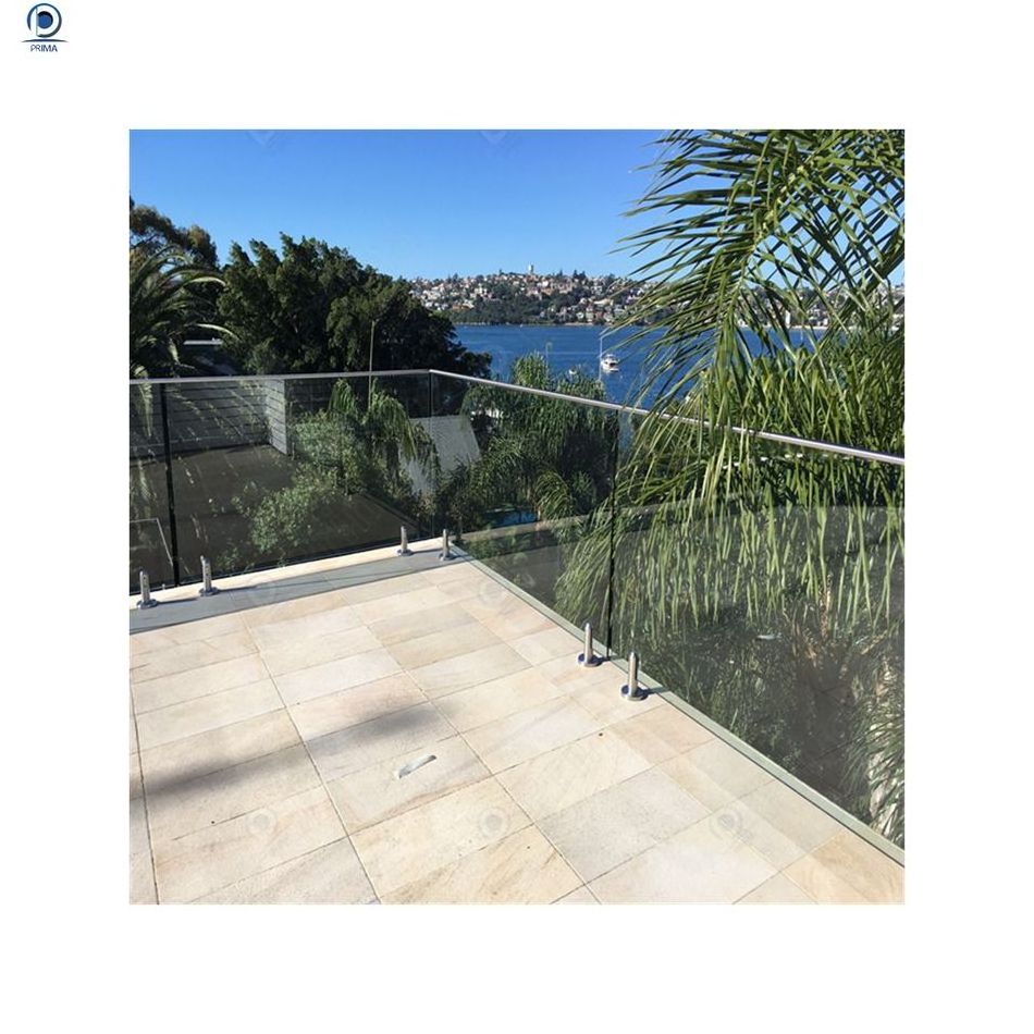 Prima Customized Frameless Balustrade Glass Railing 10-12 mm Glass Pool Spigot and Pool Glass Fence