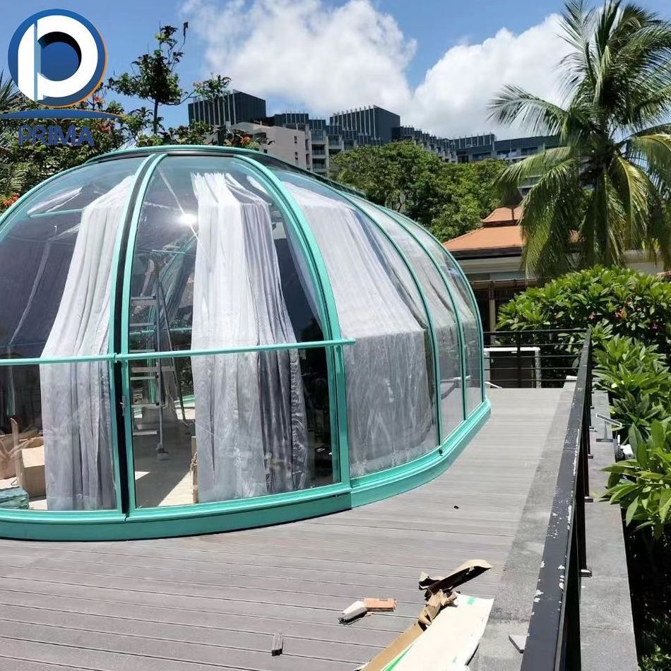 Prima Prefabricated 2 Units Bubble Dome EPS Dome Prefab Home Luxury Stories EPS Dome Prefab Homes