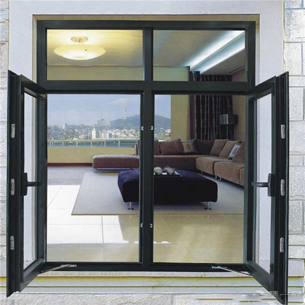 Glass Casement Windows with Tilt and Turn Single Double Outward Inward Aluminum casement window Awning Hinge Swing French Door