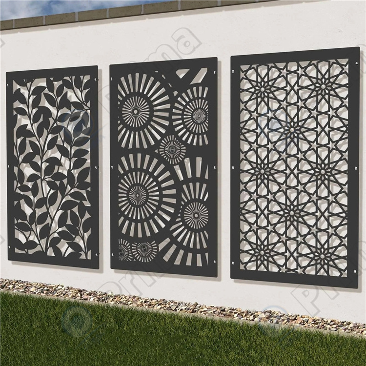 customized modern laser cut aluminum fencing wall laser cut privacy fencing panel laser cutting facade fence screens