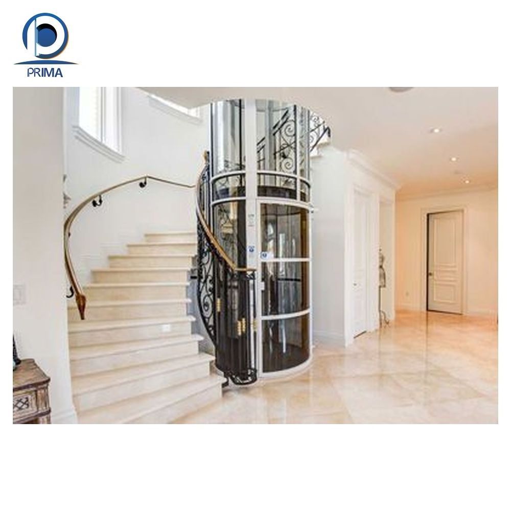 Best Selling Factory Customized Outstanding Quality Stainless Outdoor Steel Customized Color Glass Villa Elevator For Home