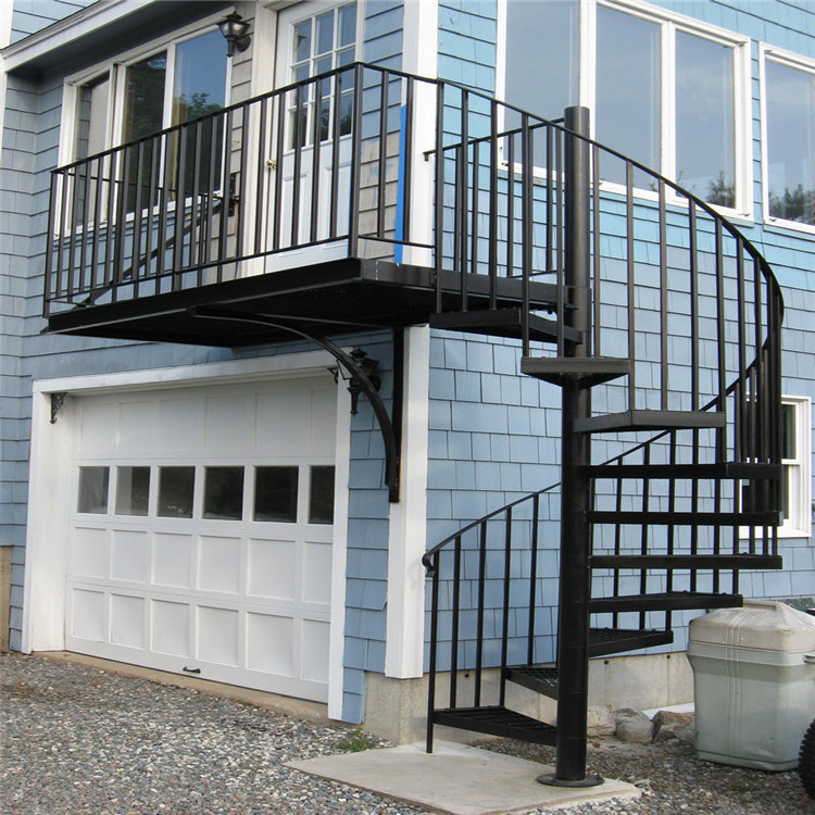 wrought iron used outdoor metal stairs spiral staircase design outdoor carbon steel staircase