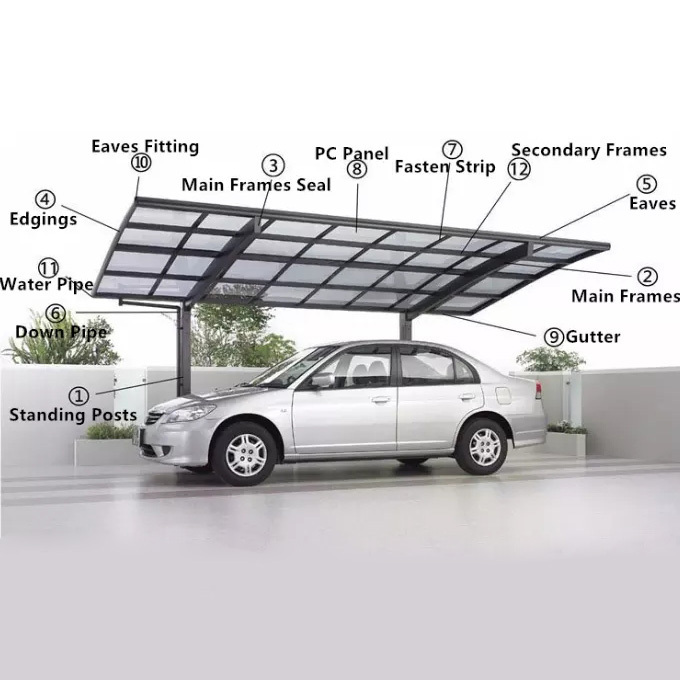 Prima Well Designed Car Wash Portative Good Price Portable Car Port Car Port Set