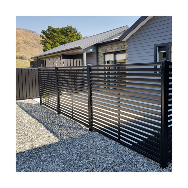 customized decorative courtyard entrance aluminum fence gate driveway sliding gate high quality decorative aluminum gate