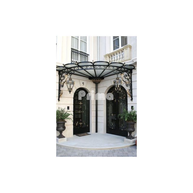 Orient Awning canopy antique style aluminum awning canopy high quality glass wrought iron entry door canopy awning