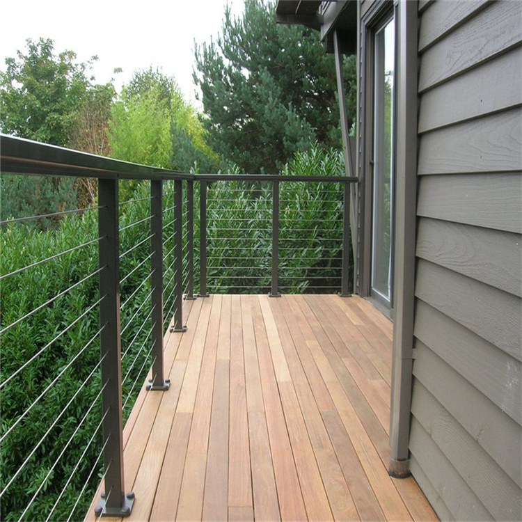 stainless steel diy cable railing post modern simple style wire deck cable railing system