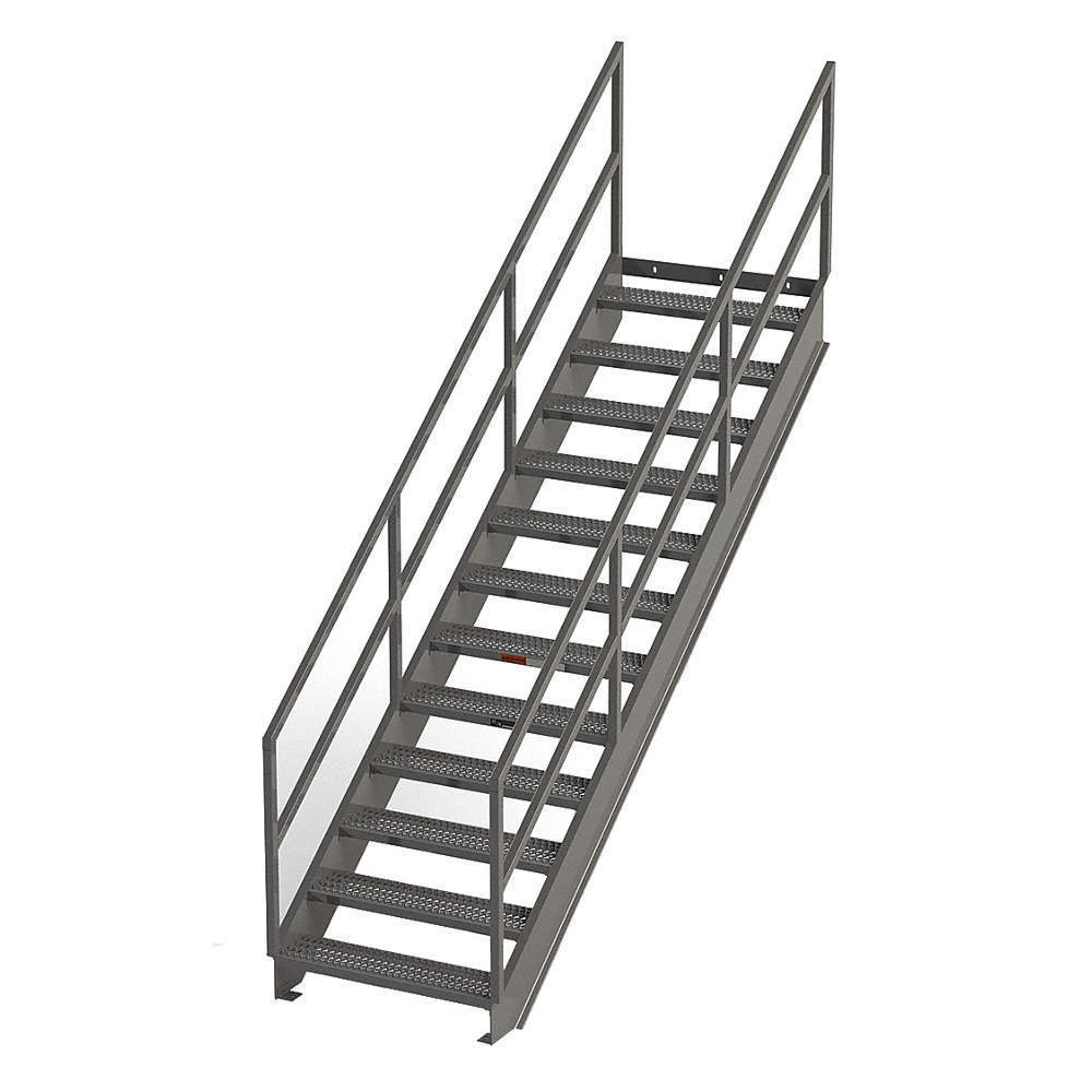 Prefab high quality steel structure stairs outdoor stainless steel stairs teak outdoor wooden stairs