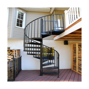 wrought iron used outdoor metal stairs spiral staircase design outdoor carbon steel staircase