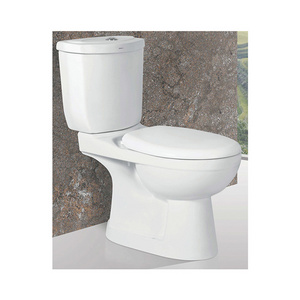 Best Selling Modern Style S Trap Sanitary Ware Two Piece Water Closet White Color 2 Piece WC Toilet Seat Commode