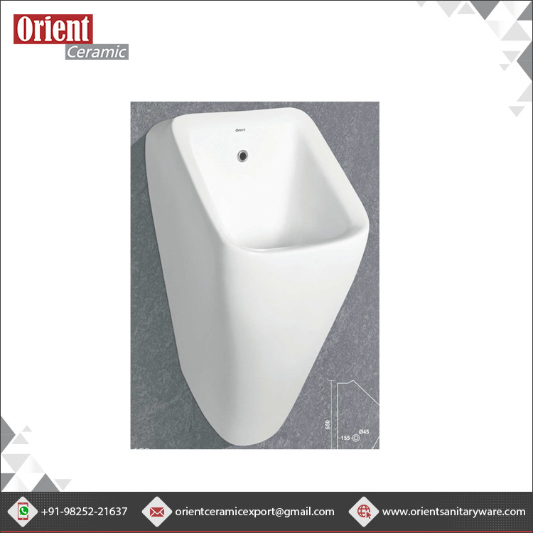 India Origin Manufacturer & Exporter of Urinal Eco-friendly Wall Mounted Ceramic Urinals Available at Convenient Market Price