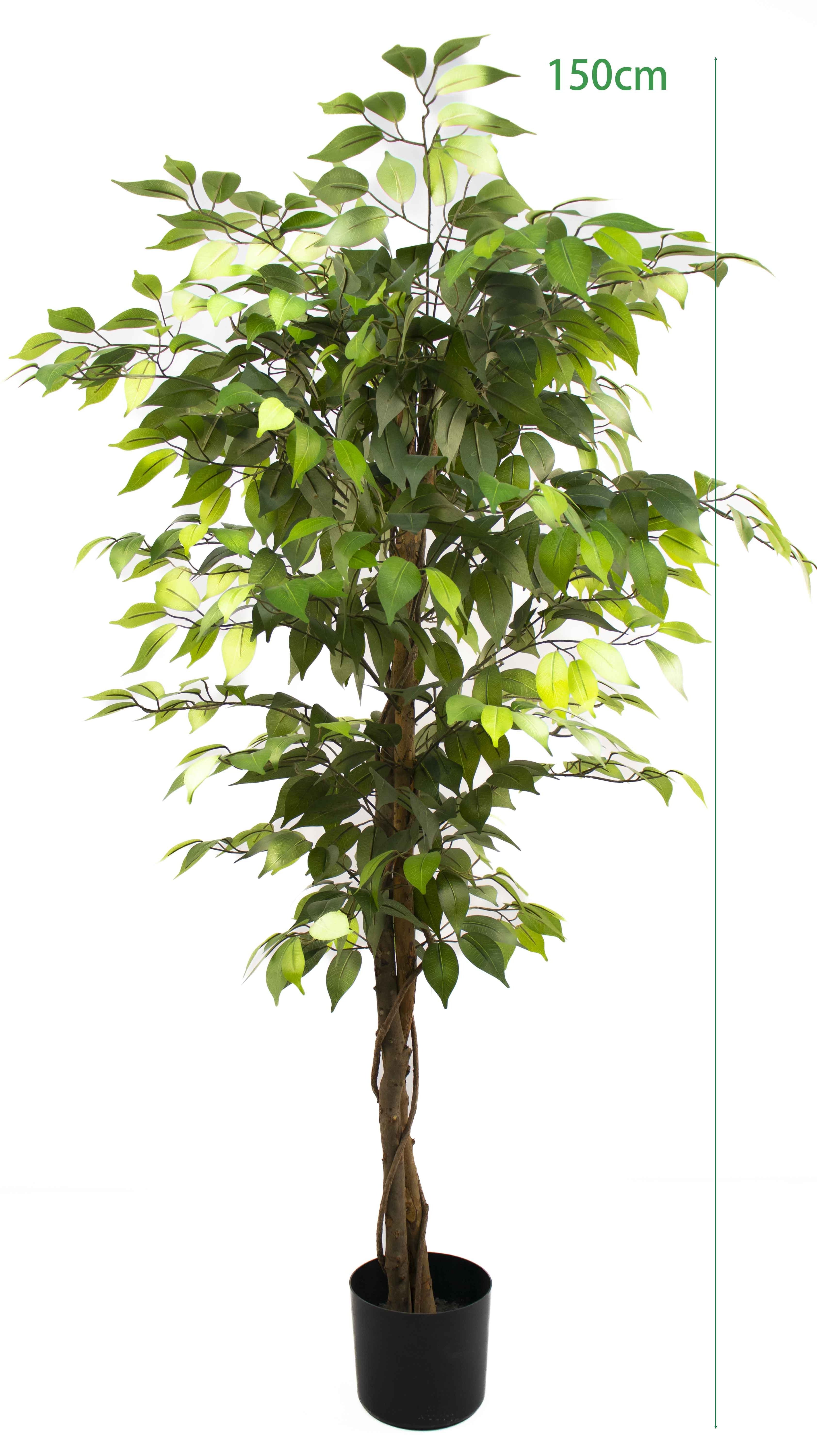 150cm Real touch plastics Moraceae Plants odorless Garden Decor Bonsai artificial Simulated Ficus macrocarpa banyan tree