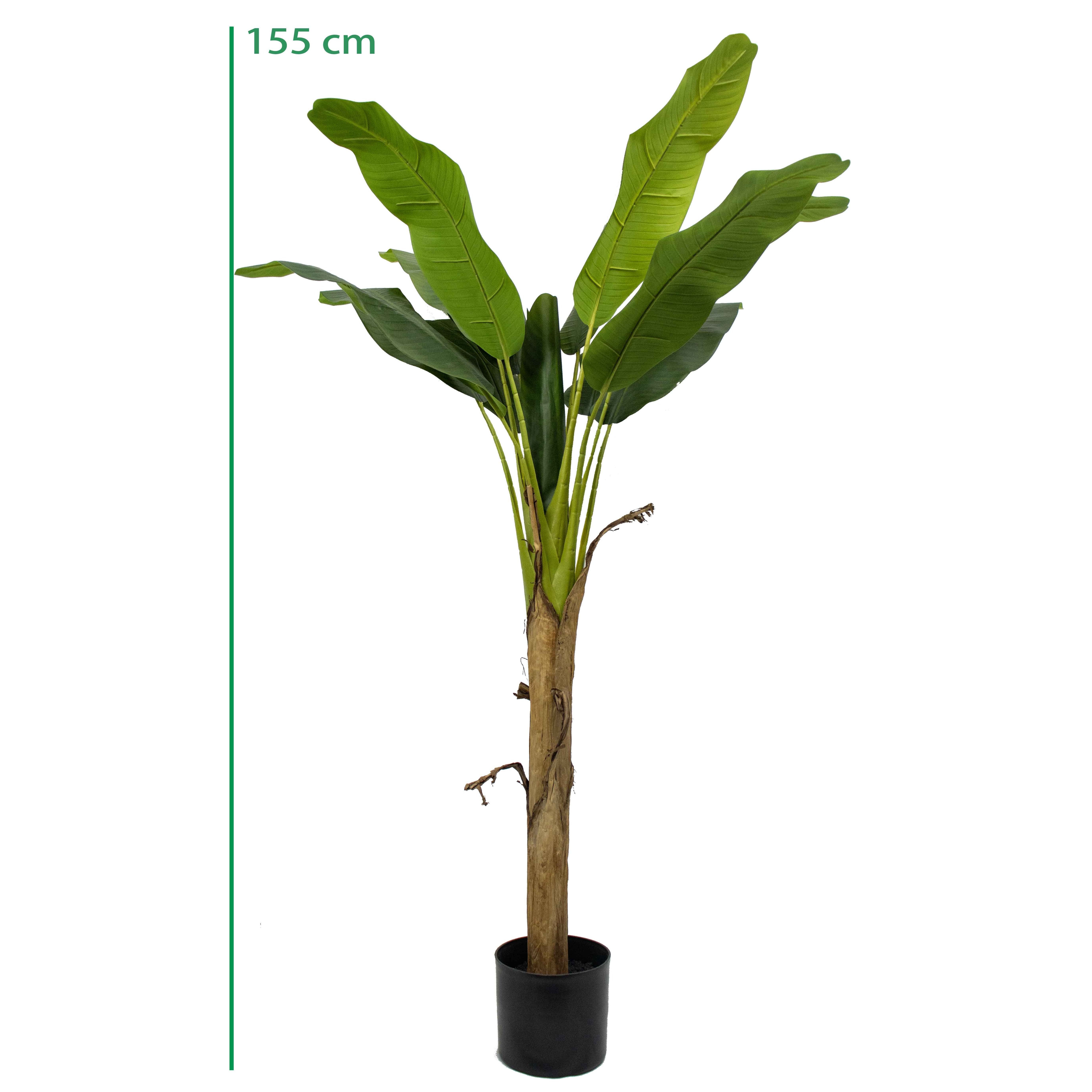 155cm Simulated plastics 13 leaves Plants odorless Ornamental Garden Decor Realistic artificial Plantain Musa basjoo banana tree