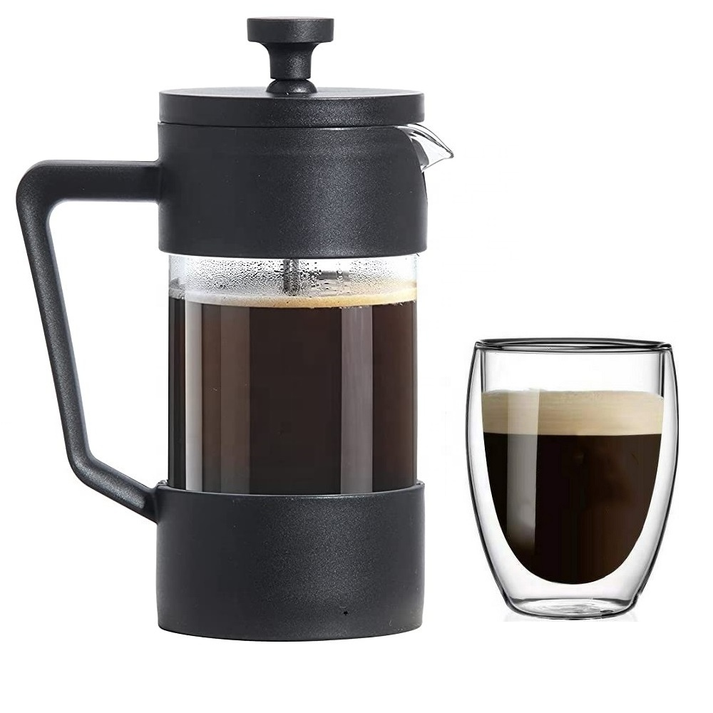 wholesale Hot Sell 600ml Coffee French Press Coffee Plunger tea maker Barista Coffee Accessories