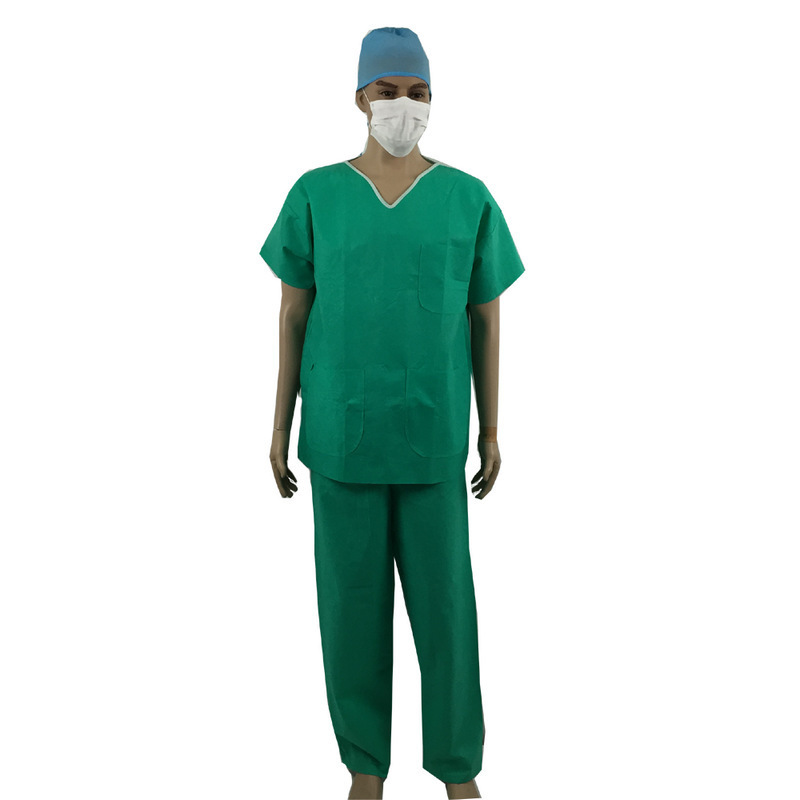 Wholesale Lab Coat Nurse scrub Suit disposable non woven PP patient gown