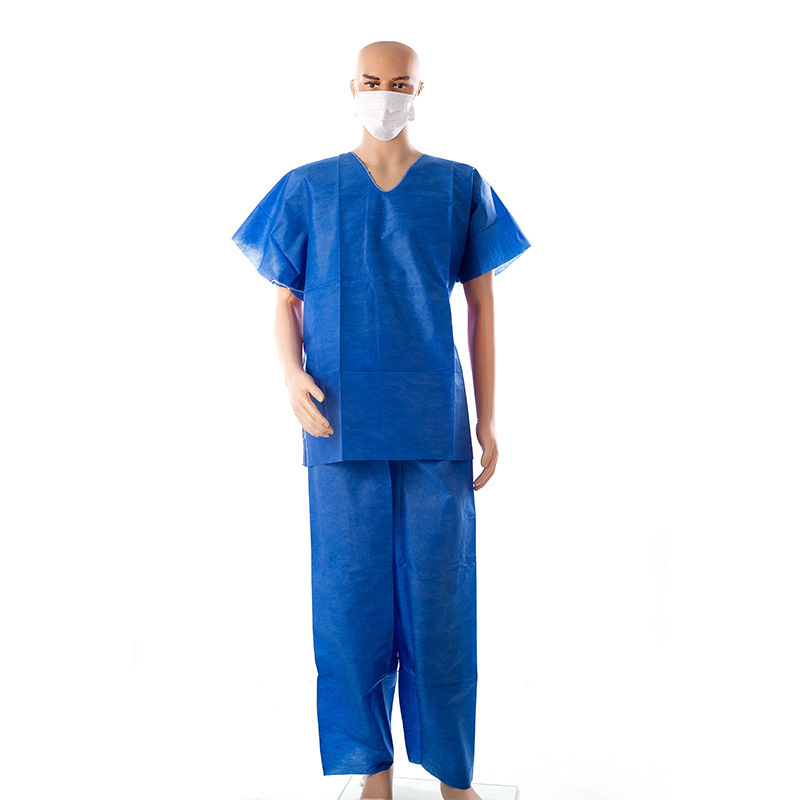 Wholesale Lab Coat Nurse scrub Suit disposable non woven PP patient gown