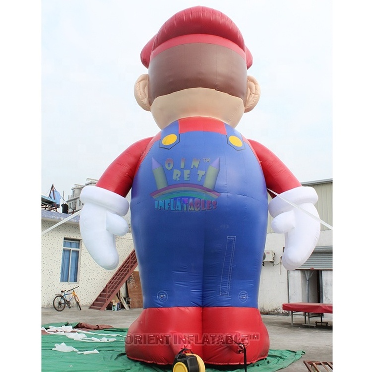 Orient Inflatables Giant Cartoon Attraction Inflatable Mario Figure Mario Character for eye catching