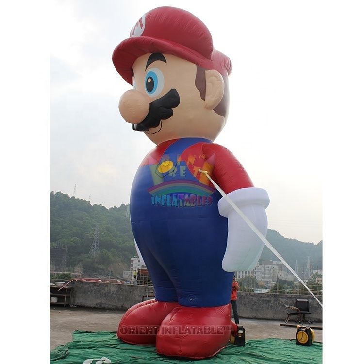 Orient Inflatables Giant Cartoon Attraction Inflatable Mario Figure Mario Character for eye catching