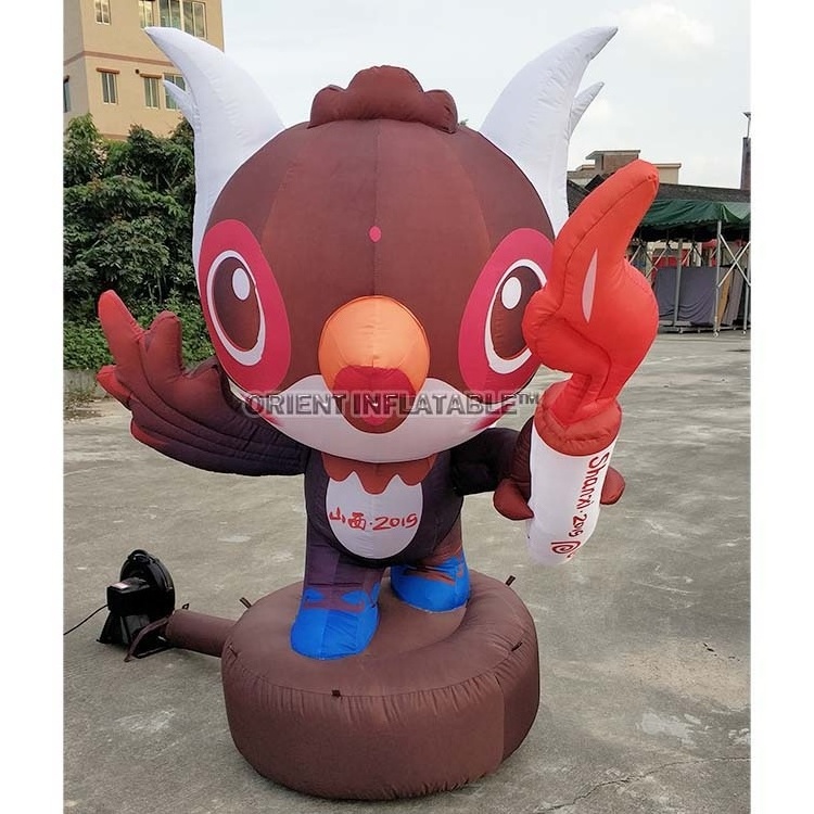 Orient Inflatables sports event attraction Inflatable cartoon figure air torch model for sale