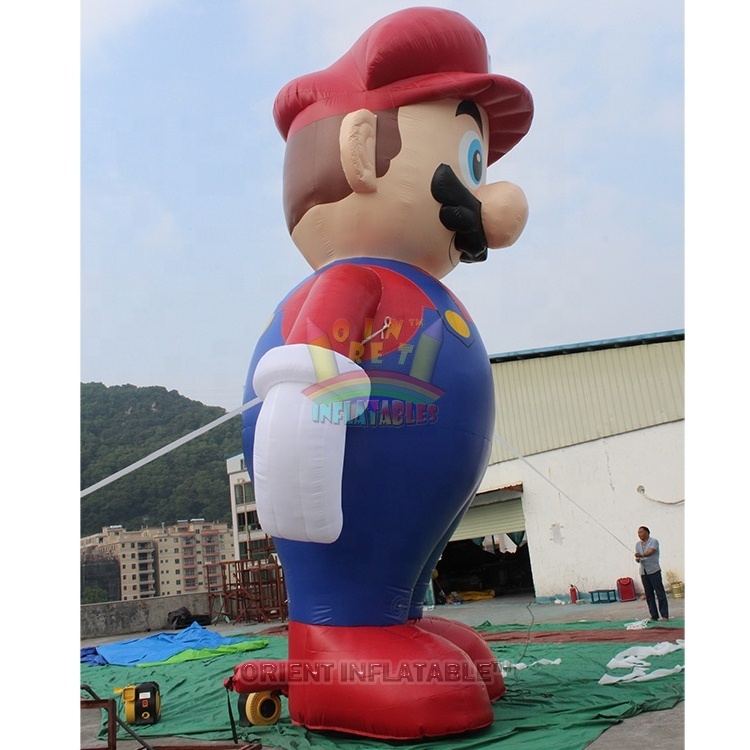 Orient Inflatables Giant Cartoon Attraction Inflatable Mario Figure Mario Character for eye catching