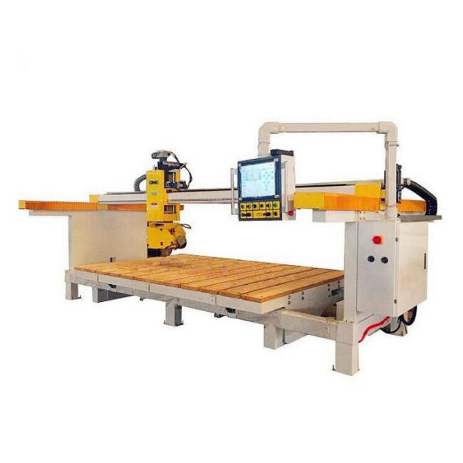 OMC 5 Axis CNC granite stone slab cutting polishing edge machine price