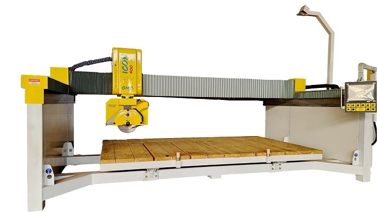 5 axis CNC bridge saw cutting machine for granite marble stone kitchen counter top