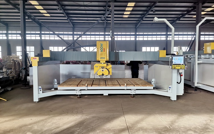 5 axis CNC bridge saw cutting machine for granite marble stone kitchen counter top