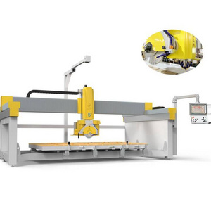 5 axis CNC bridge saw cutting machine for granite marble quartz countertop