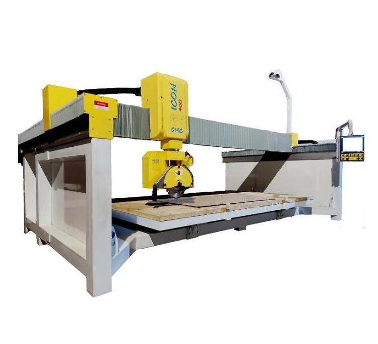 5 axis CNC bridge saw cutting machine for granite marble stone kitchen counter top