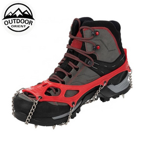 2022 OEM/ODM Outdoor Sports Camping Gear and Accessories Non-slip Ice Snow Climbing Anti-Slip Shoe Covers Spike Cleats Crampons