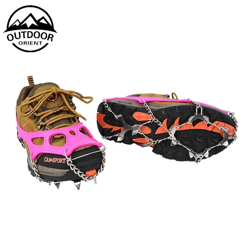 Outdoor Sports Hiking Boots Camping Accessories Sports Shoes Wholesale Anti-slip Stainless Steel Snow Climbing Crampons