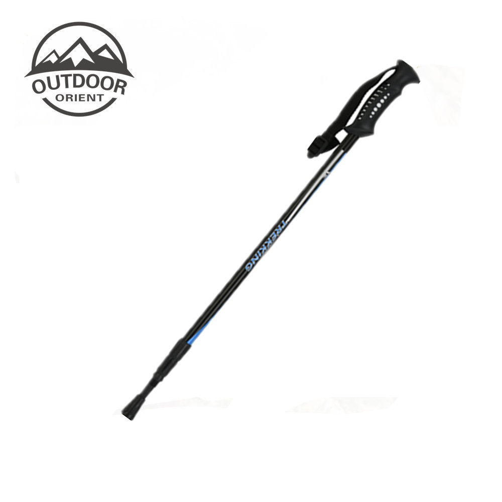 Carbon Fiber 3 Sections Anti- Shock Ultralight Collapsible Nordic Telescopic Walking Hiking Trekking Stick Poles