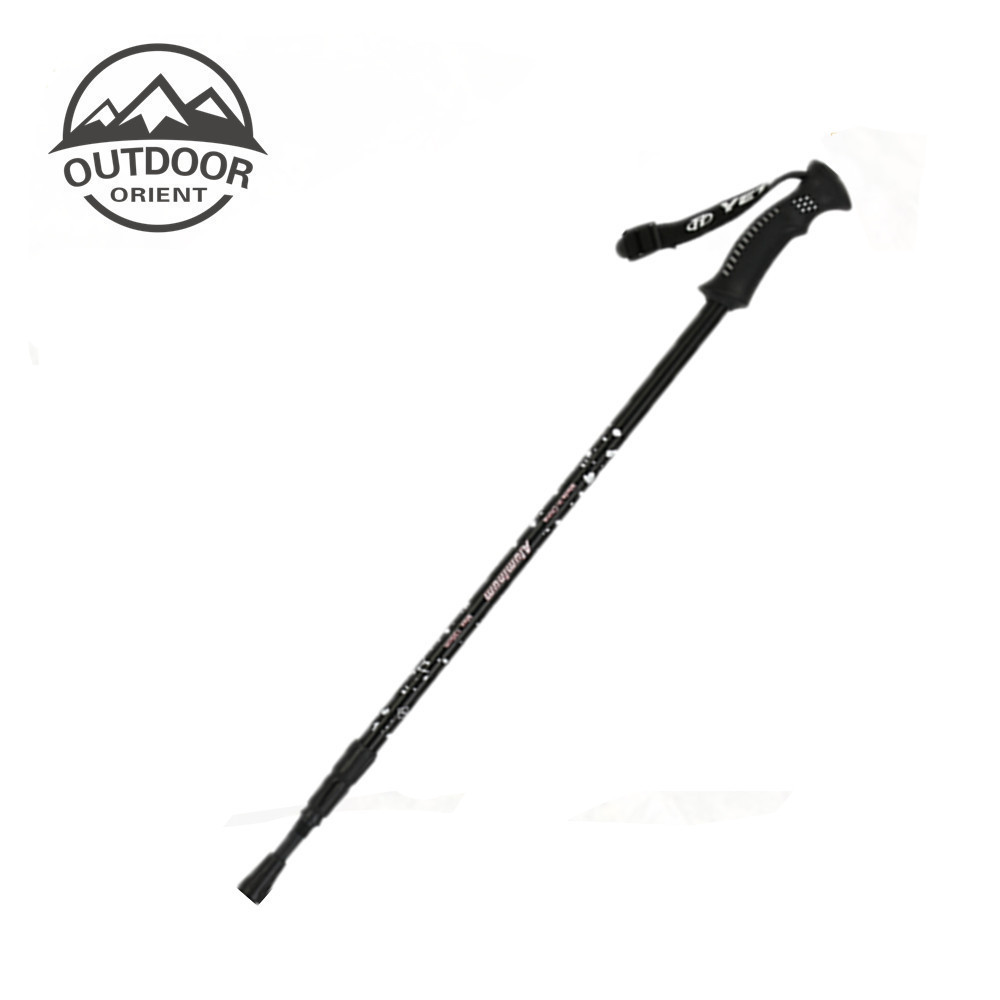 Carbon Fiber 3 Sections Anti- Shock Ultralight Collapsible Nordic Telescopic Walking Hiking Trekking Stick Poles