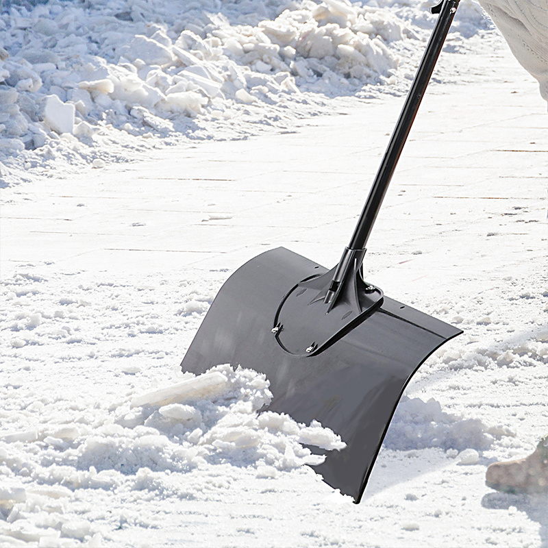 Custom 11 inch Plastic Snow Pusher Handle Heavy Duty Snow Shovel with Steel Durable Outdoor Tools Snow Shovel for Car