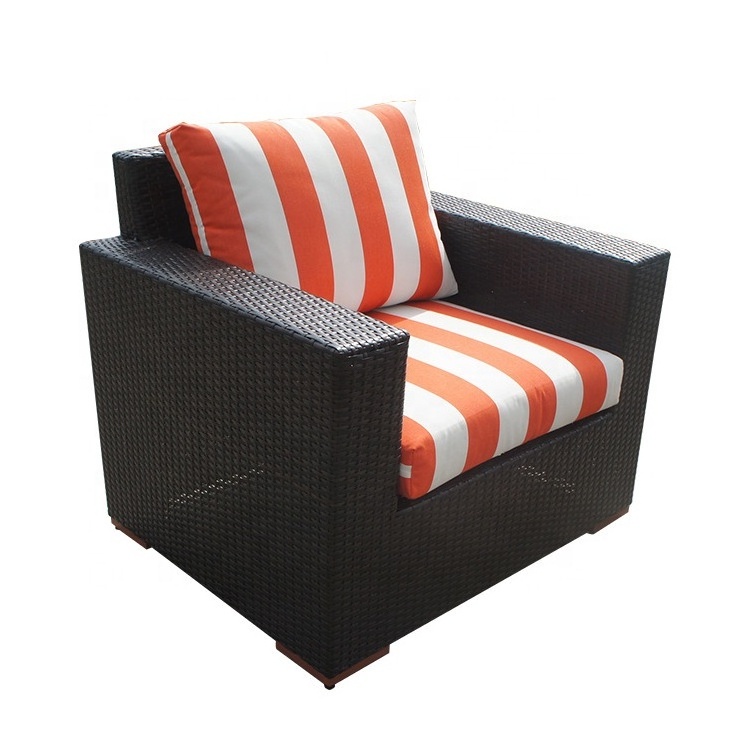 Wholesale Price Luxury Outdoor Wicker Garden Furniture Rattan Sofa Sets with cushions