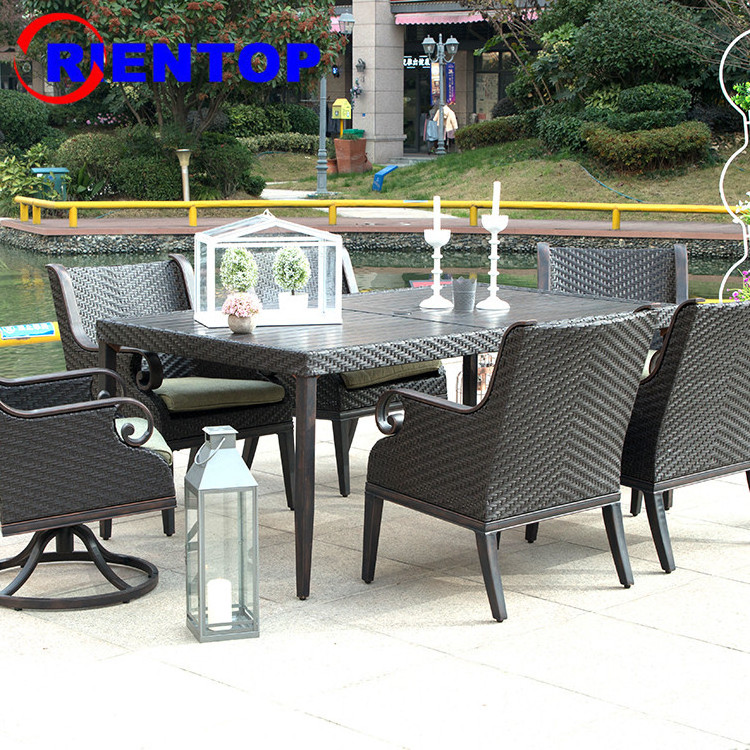 7 Piece wholesale high quality rattern dining set rattan furniture outdoor outdoor furniture patio rattan garden set