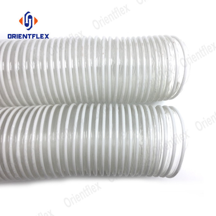 pvc helix plastic flexible ventilation 2.5 5 6 inch spiral flex pvc duct hose