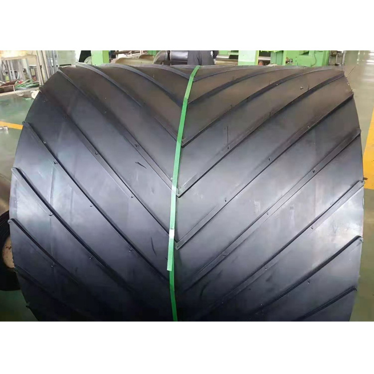 Rubber Sheet Conveyor Track Belt Rubber Strips Fire Resistant Belt Polyester Flat Belt for Sand and Gravel 200-1400mm