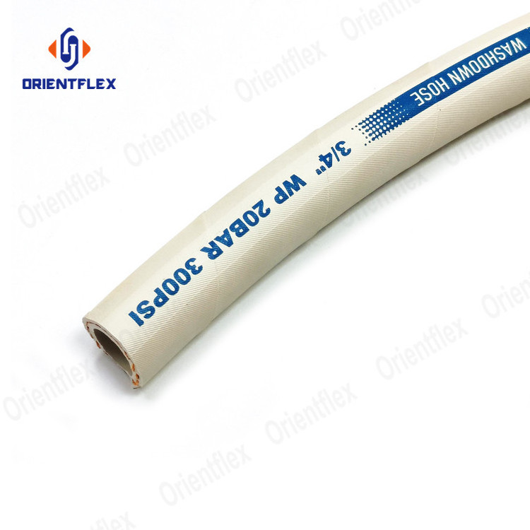 19Mm 25Mm EPDM White Washdown Wash Down Hose For Commercial Kitchen